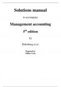 Solution Manual For Management Accounting, 5th Edition by Leslie G. Eldenburg, Albie Brooks, Gillian Vesty, Nicolas Pawsey Chapter 1-21