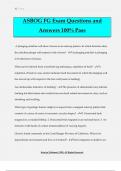 ASBOG FG Exam Questions and Answers 100% Pass