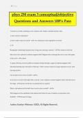 phys 250 exam 3 conceptual/objective Questions and Answers 100% Pass