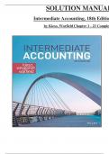 Test Bank for Intermediate Accounting 18th Edition by Kieso, Weygandt and Warfield, ISBN: 9781119790976, All 23 Chapters Covered, Verified Latest Edition