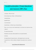 Aceable principles 1 Exam Questions and Answers 100% Pass