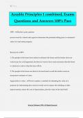 Aceable Principles 1 combined, Exams Questions and Answers 100% Pass