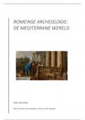 Cursus Romeinse Archeologie: Mediterrane wereld (powerpoint + notities)