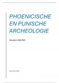 Cursus Phoenicische en Punische archeologie (powerpoint + notities)