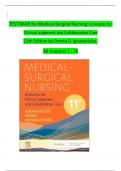 TEST BANK for Medical-Surgical Nursing: Concepts for Clinical Judgment and Collaborative Care 11th Edition by Donna D. Ignatavicius, 2024/2025 All chapters 1 - 74