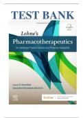 Test Bank for Lehne's Pharmacotherapeutics for Advanced Practice nurses and physicial assistant  2nd edition by resenthal