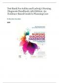 Test Bank For Ackley And Ladwig’s Nursing Diagnosis Handbook, 13th - 2025 All Chapters - 9780323776837