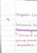 Organic chemistry CIE A level notes 