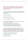 NUR 2790 PN 2 FINALS (82%):Actual Questions and Answers with complete solution|Latest Update 100% Revised Correctly