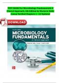 TEST BANK For Microbiology Fundamentals A Clinical Approach, 4th Edition by Marjorie Kelly Cowan Verified Chapters 1 - 22 Updated, Complete A+ Newest Version