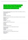 GEOG 200 CHAPTER 03 EXAM QUESTIONS AND CORRECT ANSWERS (GRADED A+)