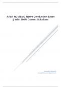 AAET NCV/EMG Nerve Conduction Exam || With 100% Correct Solutions