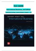 Test bank for international business 3rd edition by michael geringer jeanne mcnett