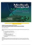 Test Bank For Medical Surgical Nursing 5th Edition By Holly K. Stromberg, All Chapters 1-49 Latest Update |complete solution |Grade A+