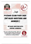 PYC2605 EXAM PACK 2025  {DETAILED QUESTIONS AND ANSWERS }