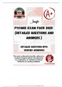 PYC4812 EXAM PACK 2025  {DETAILED QUESTIONS AND ANSWERS }