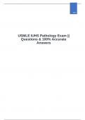 USMLE IUHS Pathology Exam || Questions & 100% Accurate Answers