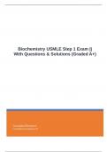 Biochemistry USMLE Step 1 Exam || With Questions & Solutions (Graded A+)