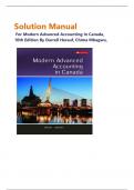  Solution Manual for Modern Advanced Accounting In Canada, 10th Edition  By Darrell Herauf, Chima Mbagwu,| All Chapters 1 - 12 Covered |Complete Guide A+