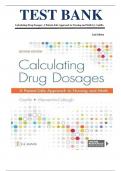 TEST BANK Calculating Drug Dosages: A Patient-Safe Approach to Nursing and Math by Castillo 2nd Edition 2025