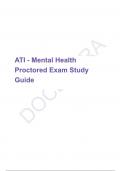 ATI - Mental Health Proctored Exam Study Guide