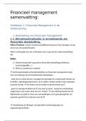 Samenvatting -  Financieel management