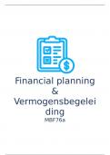 Samenvatting Financial planning & vermogensbegeleiding