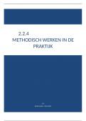 2.2.4 Methodisch werken in de praktijk, CIJFER 8!!! INCLUSIEF: formulieren en modellen