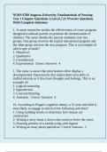 NURS 6700 Augusta University Fundamentals of Nursing Test 1 Chapter Questions 1,3,4,5,6,7,11 Practice Questions With Complete Solutions