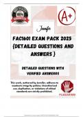 FAC1601 EXAM PACK 2025  {DETAILED QUESTIONS AND ANSWERS }