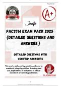 FAC3761 EXAM PACK 2025  {DETAILED QUESTIONS AND ANSWERS }