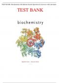 Complete Test Bank Biochemistry 6th Edition Garrett Questions & Answers with rationales (Chapter 1-32) LATEST UPDATE 2024-2025