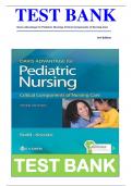 TEST BANK Davis Advantage for Pediatric Nursing: Critical Components of Nursing Care 3rd Edition