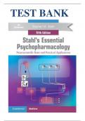 Test bank stahl’s essential phychopharmacology neuroscientific basis and practice applications 5th edition