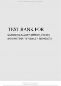 TEST BANK FOR MARRIAGES & FAMILIES: CHANGES , CHOICES, AND CONSTRAINTS BY NIJOLE V. BENPKRAITIS