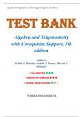 Test Bank for Algebra and Trigonometry with Corequisite Support 5th Edition by Judith A. Beecher, All Chapters