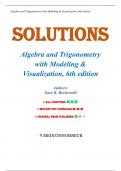 Solutions for Algebra and Trigonometry With Modeling and Visualization 6th Edition By Gary Rockswold, Chapters 1-11