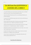 DA-100 Exam Prep QUESTIONS & ANSWERS 100% CORRECT