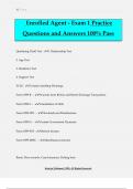 Enrolled Agent - Exam 1 Practice Questions and Answers 100% Pass