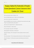 Kappa Alpha Psi Fraternity 2 People Exam Questions Correct Answers New Update (A+ Pass)