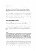 Learning Aim C: Effects of different environments on a business P4 Discuss the internal, external and competitive environment on a given business