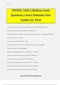 NWHSU NMS 2 Midterm Exam Questions Correct Solutions New Update (A+ Pass)