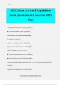 QAC Exam Laws and Regulations Exam Questions and Answers 100% Pass