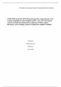  NURS 6552 Soap Note Well Woman Exam| the comprehensive well-woman examination and evaluation of H.F., a 21-year-old African American female presenting with symptoms of thick vaginal discharge, vulvar itching, and pelvic pain|with complete solutions