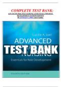 COMPLETE TEST BANK: ADVANCED PRACTICE NURSING: ESSENTIALS FOR ROLE DEVELOPMENT FOURTH EDITION BY LUCILLE A. JOEL Latest Update.