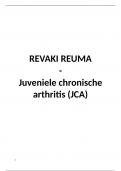 samenvatting REVAKI reuma, deel JCA, 3de bach REVAKI 2024-2025