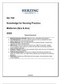 NU 700 (AGACNP) Knowledge for Nursing Practice Midterms Exam 2025