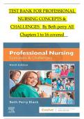 TEST BANK FOR PROFESSIONAL NURSING- CONCEPTS & CHALLENGES 9TH EDITION BY BETH PERRY BLACK