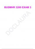 BUSMHR 3200 EXAM 3