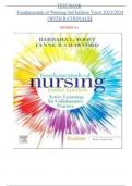 TEST BANK   Fundamentals of Nursing( 3rd Edition )Yoost 2023/2024  WITH RATIONALE||NEW EDITION